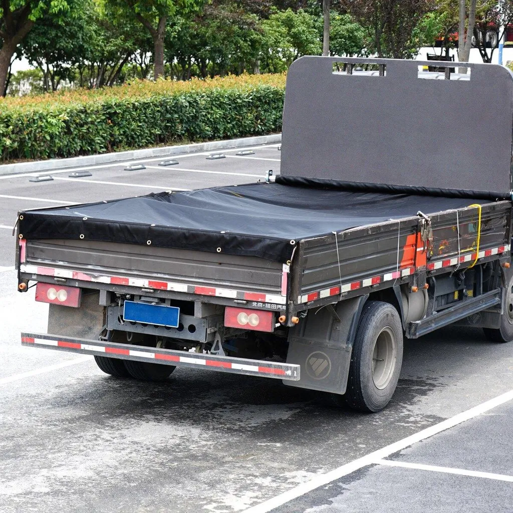 Bâche filet anti-déchirure pour sécuriser chargement camion benne 5x14 - 8