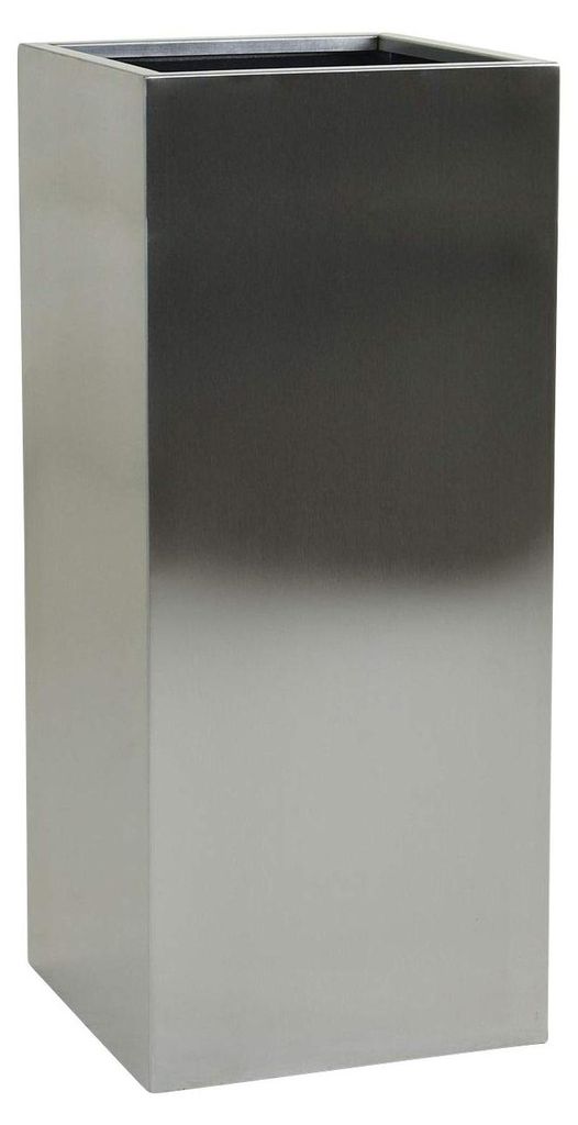 Vaso da fiori BLOCK in acciaio inossidabile spazzolato Immagine del prodotto 