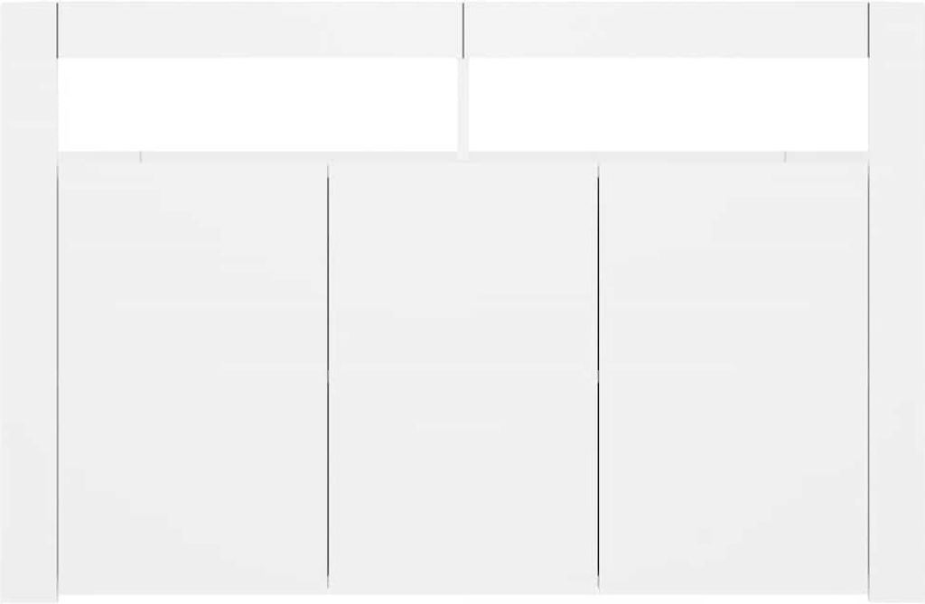 vidaXL Příborník s LED světly bílý 115,5x30x75 cm Obrázek produktu 5