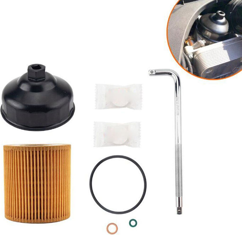 Motorölfilter-Kit mit 86MM Schraubenschlüssel OE:11427566327 Für BMW E60 E82 E88 E92 F06 F10 F22 F30 F32 F34
