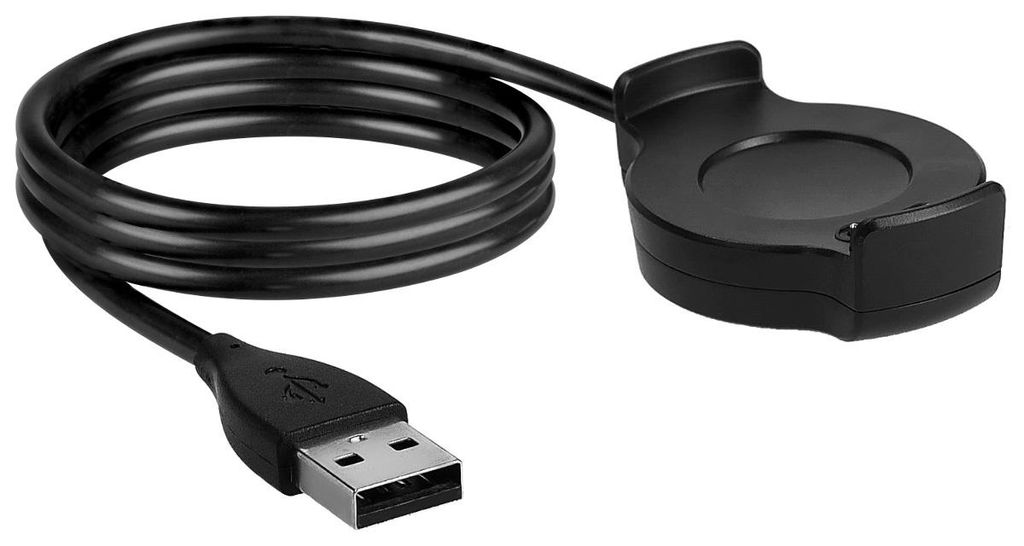 kwmobile Smartwatch Ladekabel für Huawei Watch 2 USB Ladekabel für Smartwatch - Smart Watch Aufladekabel - Fitnesstracker Ersatzkabel - Schwarz