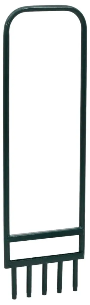 Outil d'aération pour pelouse en acier vert 5 pointes pour sol compact