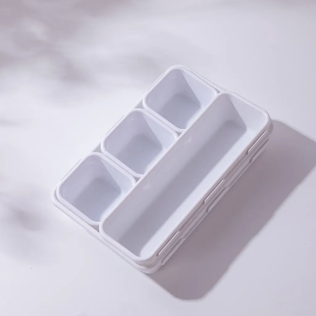 INF Organizer Cassetti 8 Pezzi Bianco - Design Minimalista e Versatile