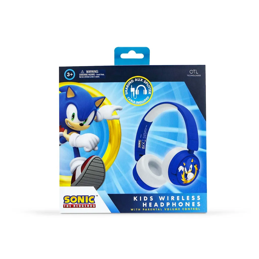 Casque Audio Enfant Bluetooth Sonic Hedgehog Otl Technologies Confort