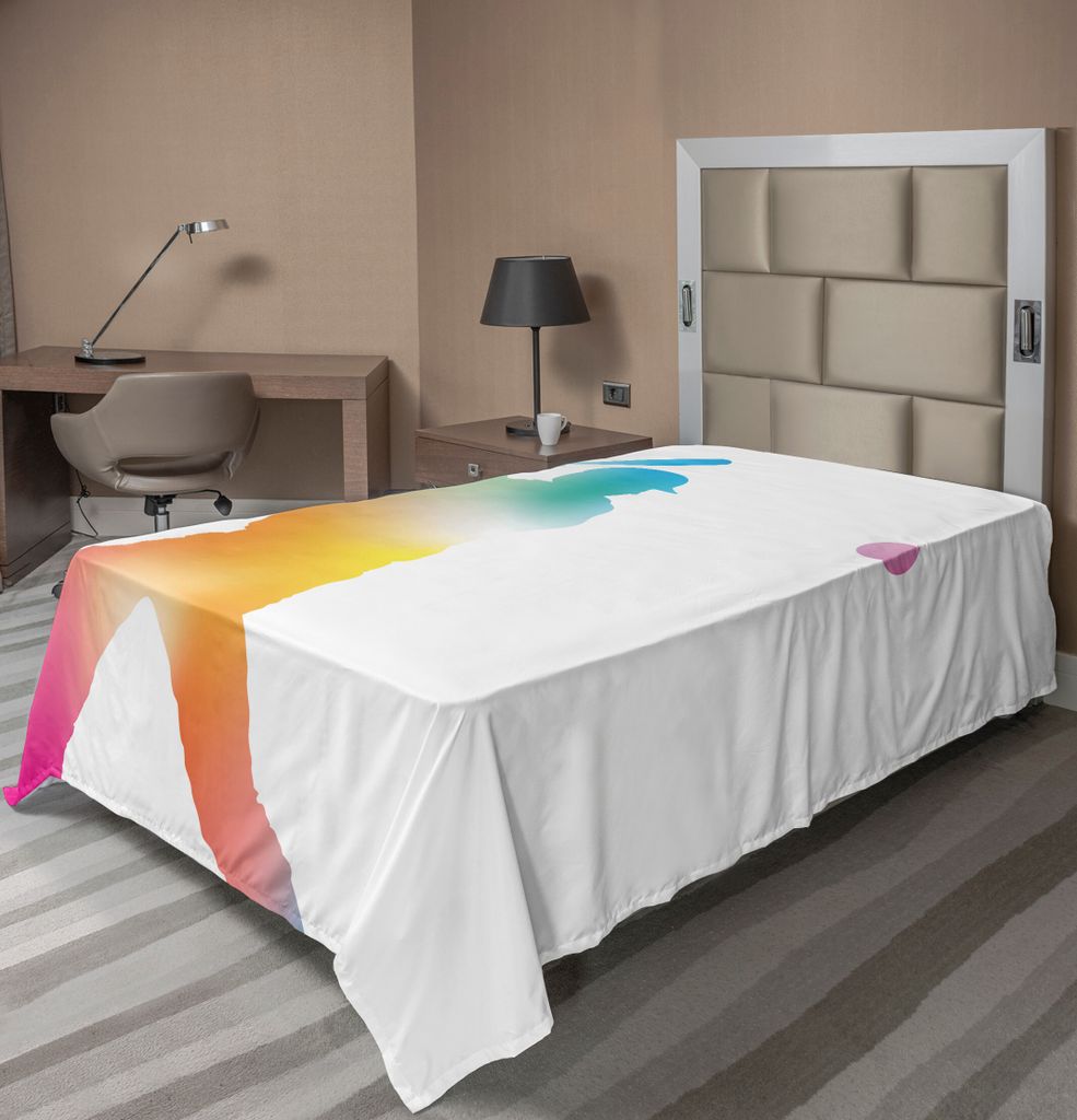 ABAKUHAUS Baseball Bettlaken, Bunte Reflexion Des Baseball Spieler Teig Softball Schlagers, Der Arm Druck Schwingt, weiches bequemes oberes Bettlak...