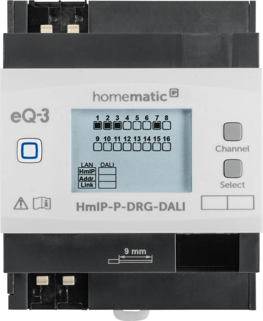 Homematic Funk-Gateway HmIP-P-DRG-DALI per Anleitung DIN