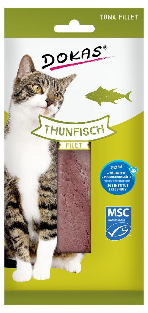 Dokas Cat Snack 100% delikates Thunfischfilet 22g Produktbild 