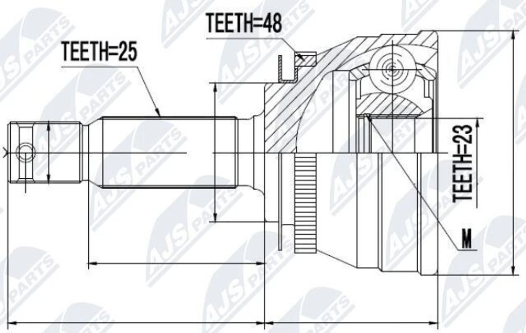 NTY Gelenksatz Antriebswelle Radseitig für HYUNDAI GETZ (TB) NPZ-HY-503