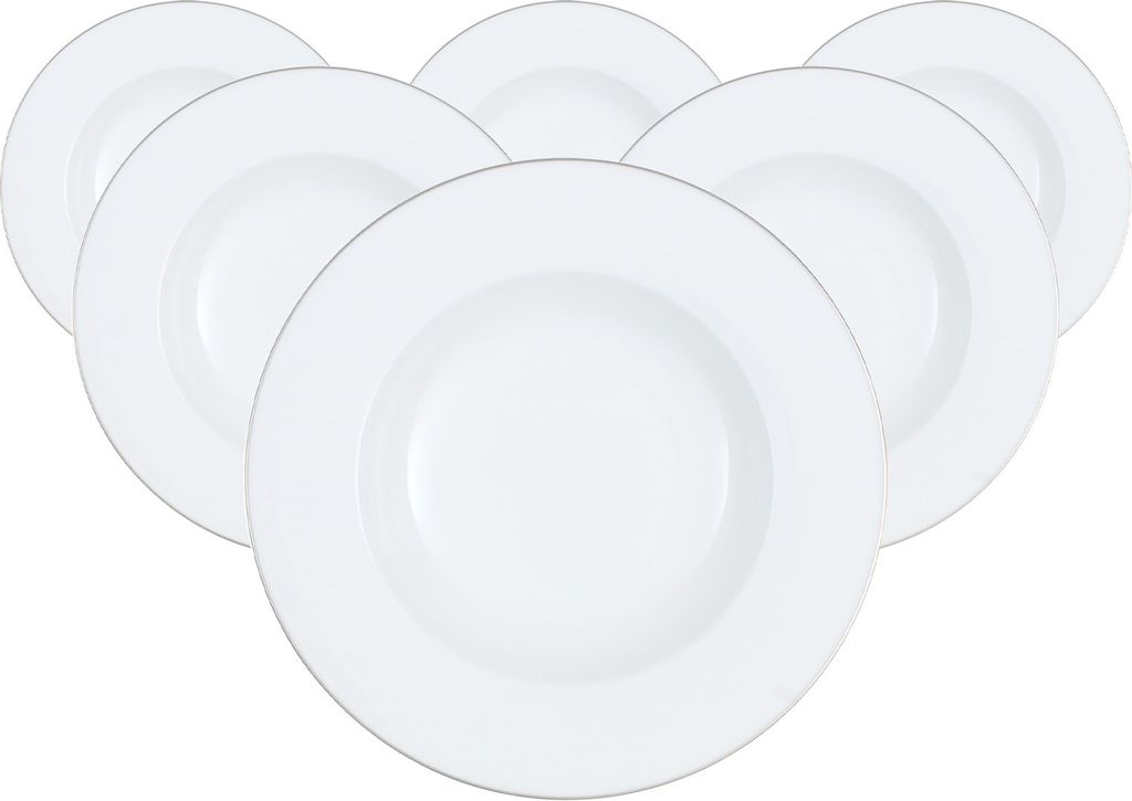 Villeroy & Boch Anmut Platinum No.1 Suppenteller ø 24,8 cm 6er Set