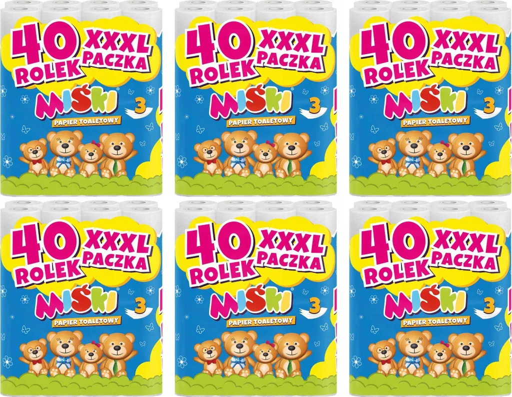 Papier Toilette 240 Rouleaux Ours 3W - Solution Idéale Famille Nombreuse