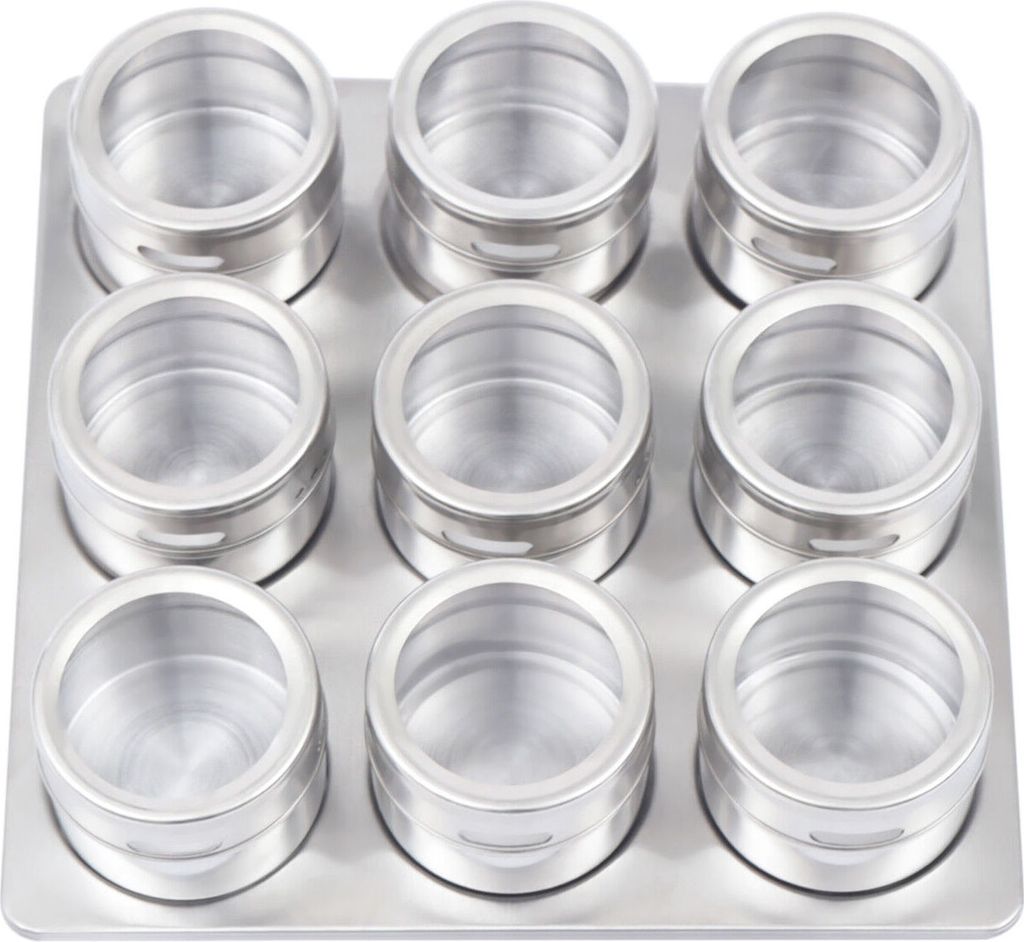 Magnetické krabičky na koření 9 kusů/sada nádob na koření z Obrázek produktu 6