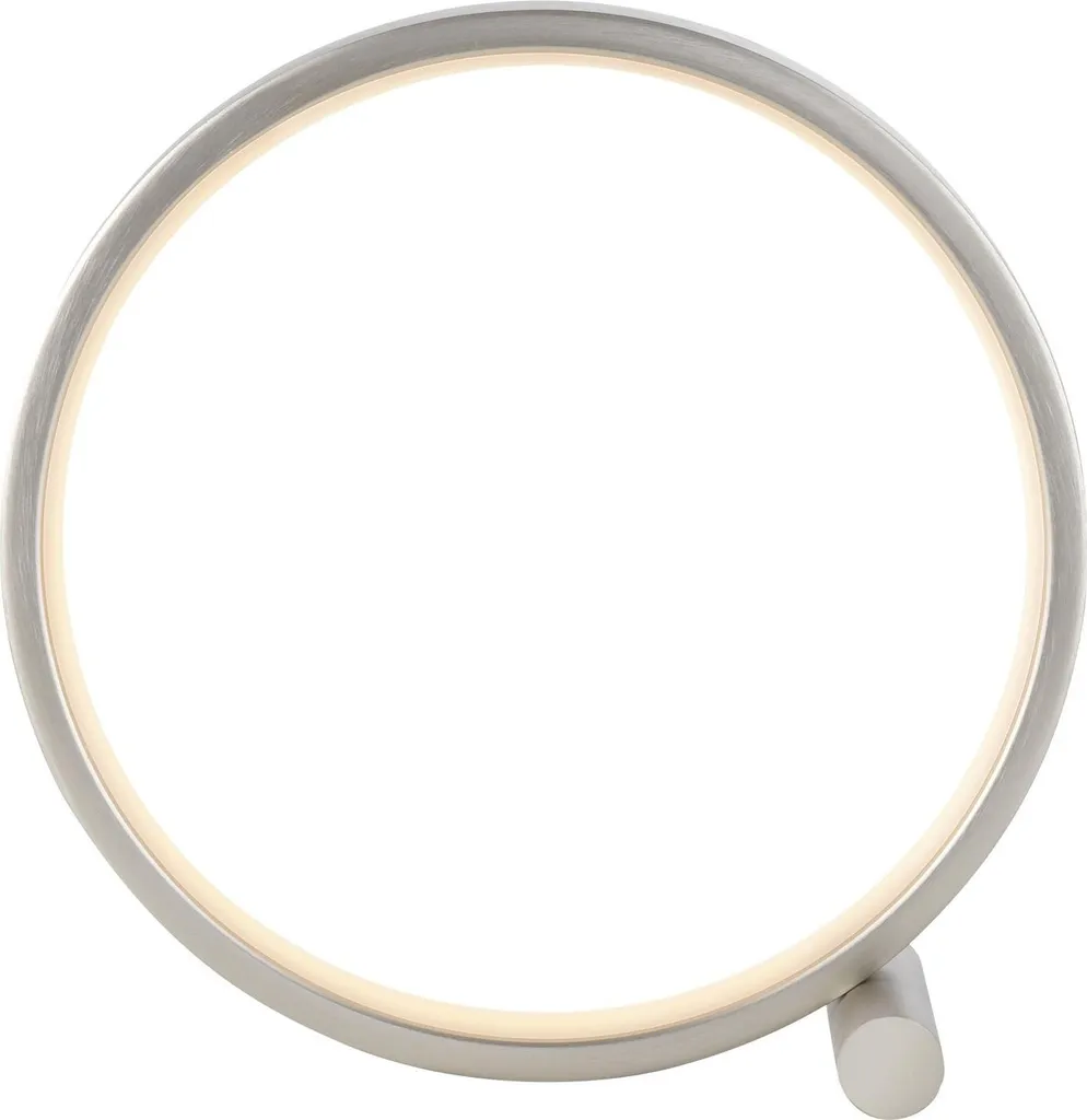 Lampada Scrivania LED Argento 25,5 cm | Luce Metallo Resistente