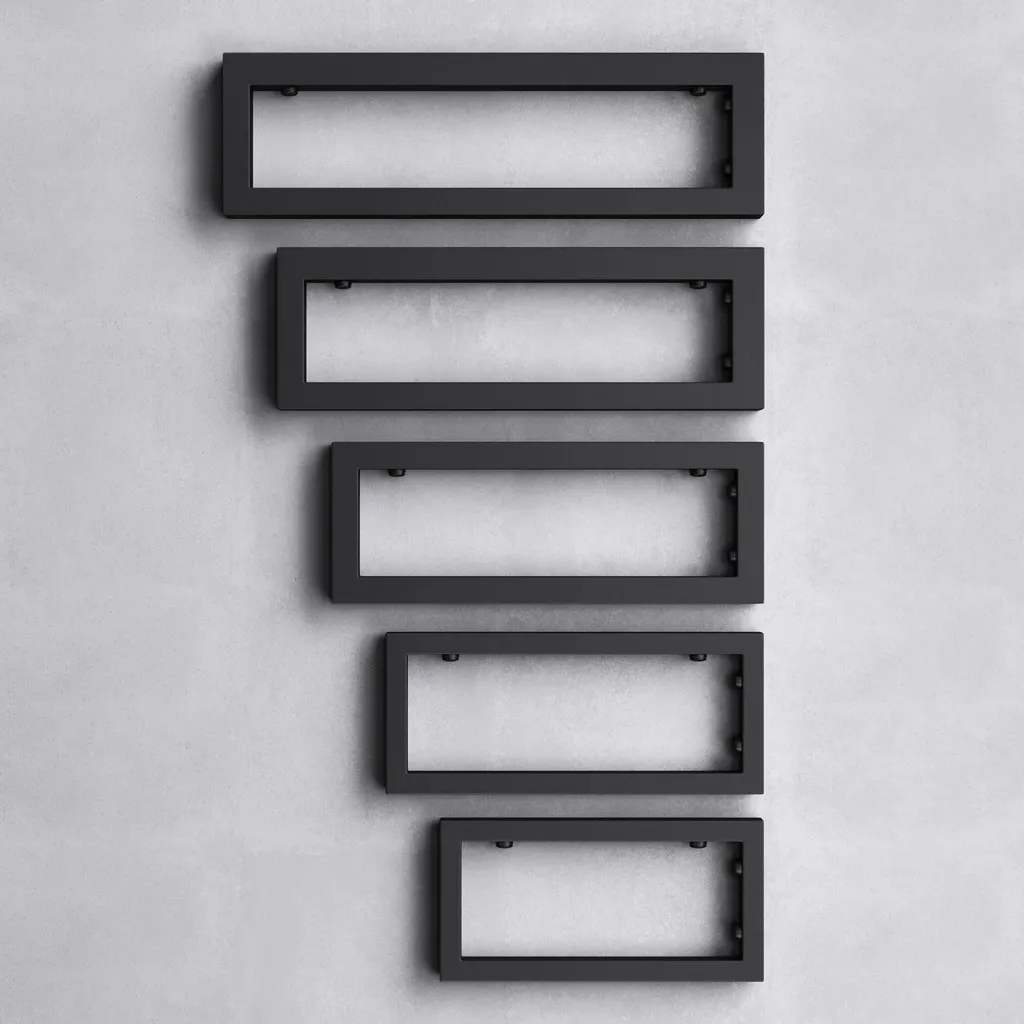 Fixation Murale Robuste pour Vasque Lourde - Pack de 3 Equerres Noires - 5