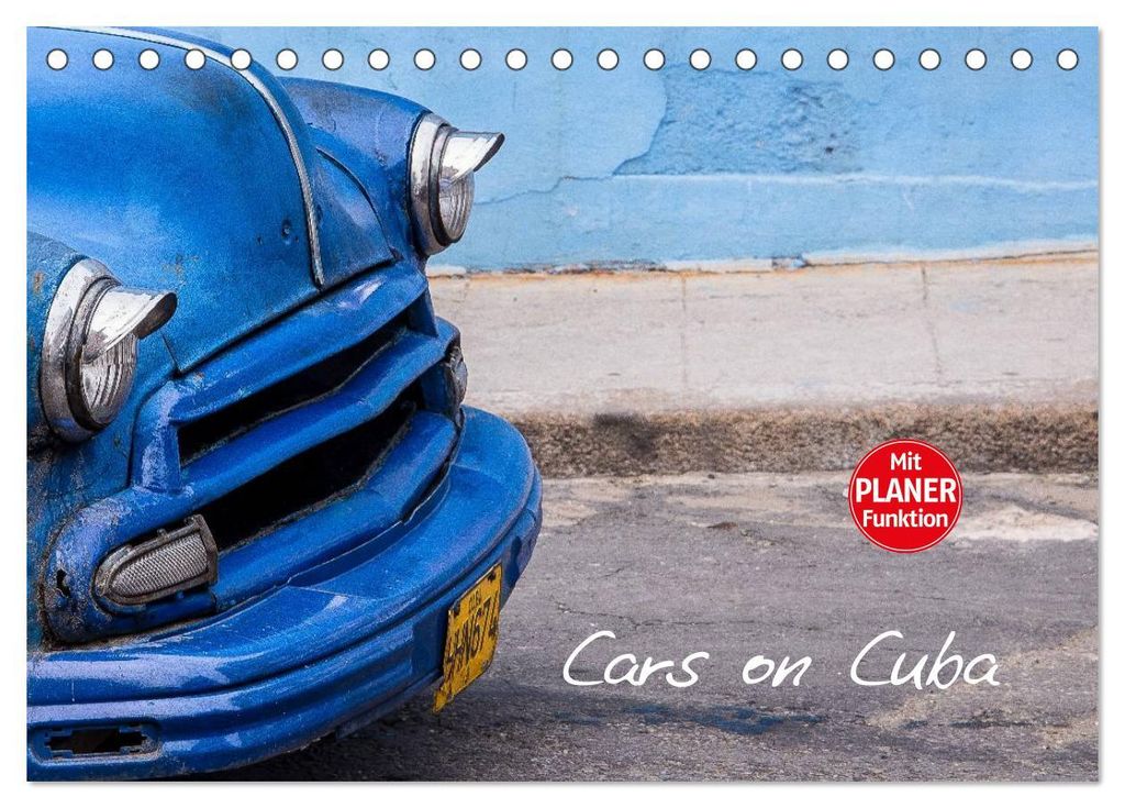 Cars on Cuba (Tischkalender 2027 DIN A5 quer), CALVENDO Monatskalender