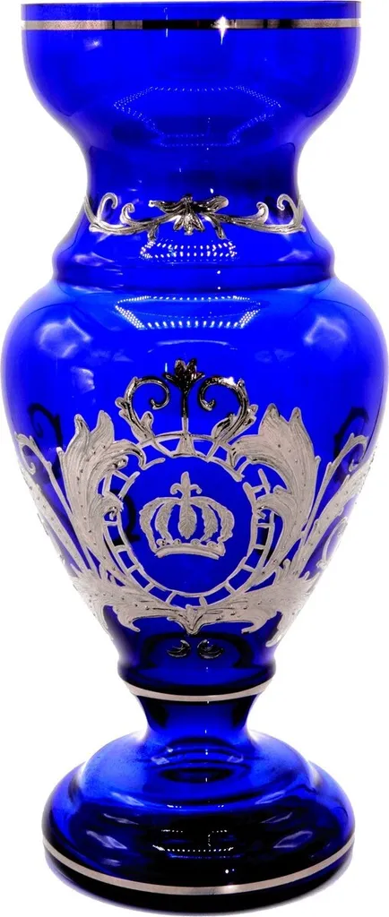 Vase gobelet de luxe Casa Padrino bleu et argent Pompöös