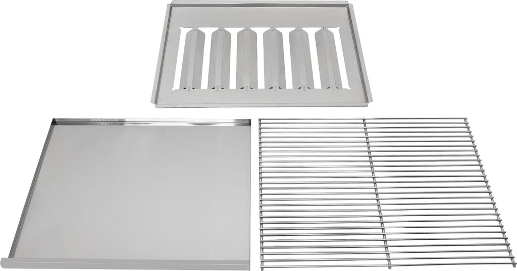 Beeketal Gasgrill Gas Grillplatte , Modell:Set Grillrost. Abtropfblech. Abdeckung