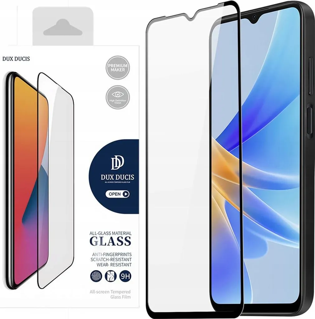 Oppo A17 Vetro Temperato Dux Ducis 9D: Design Elegante e Protezione 9H