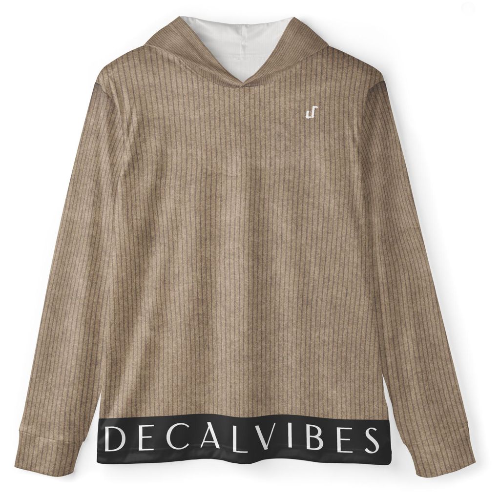 DECALVIBES Herren Sport Hoodie Ultimate Cord Stripes Brown - L