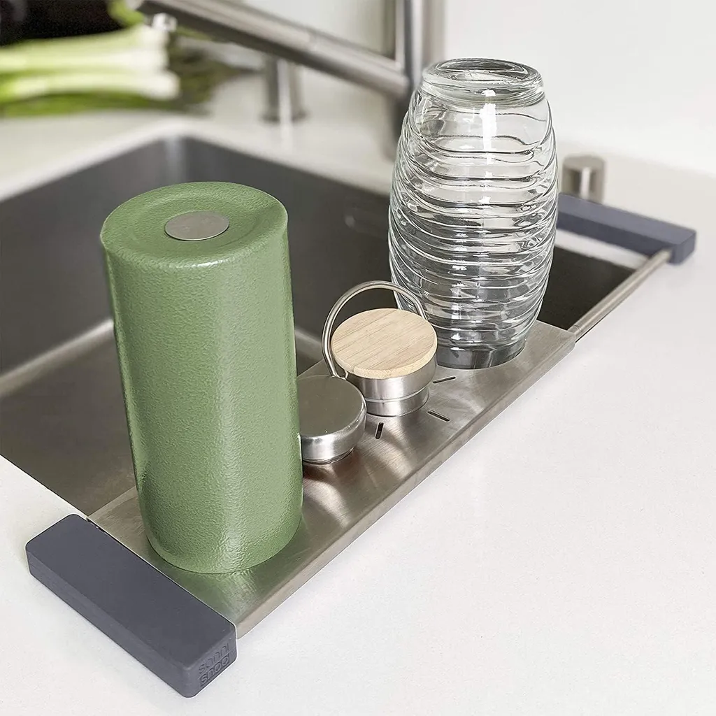 Égouttoir bouteille au-dessus de l'évier pour organisateur de cuisine