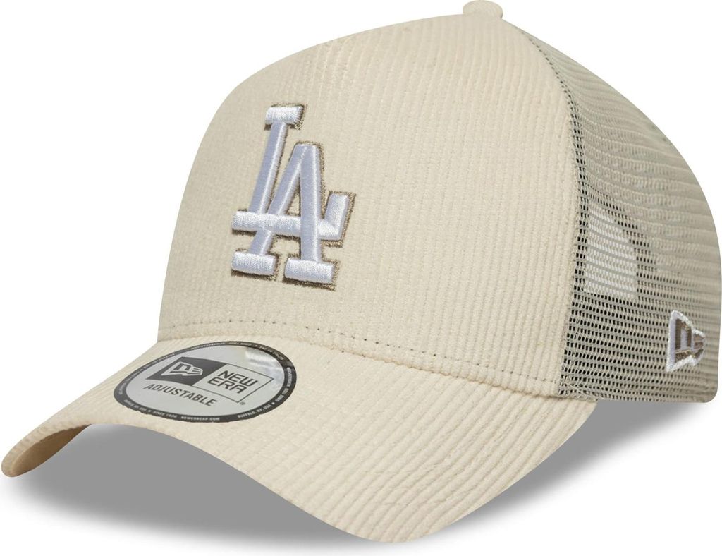 New Era MLB Cord Trucker Cap Los Angeles Dodgers beige