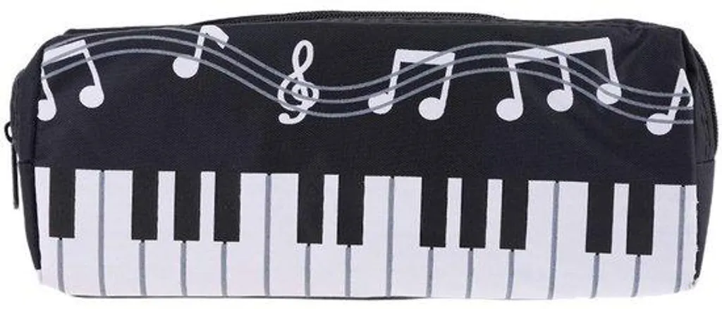 Trousse de bureau piano grand format en toile résistante pour stylo