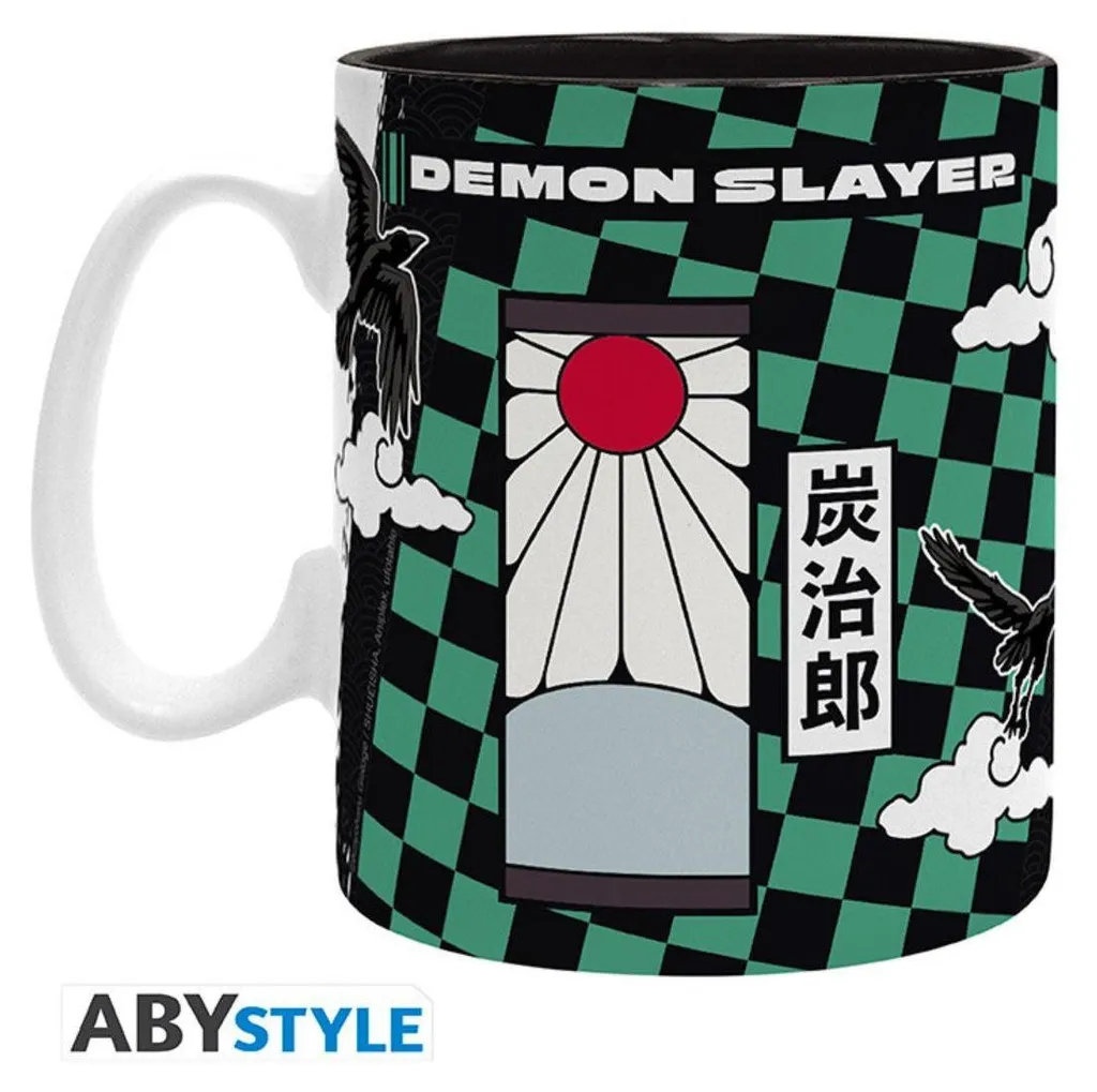Idea Regalo Demon Slayer: Tazza Gigante Tanjiro Nero e Verde XXL - 6