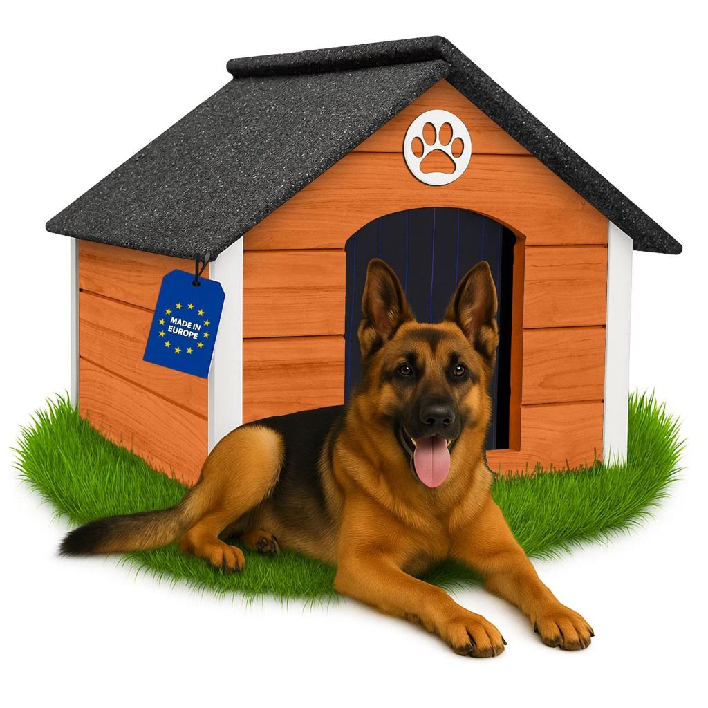 Outentin Hundehütte Outdoor Isoliert für Große Hunde – Produktbild 