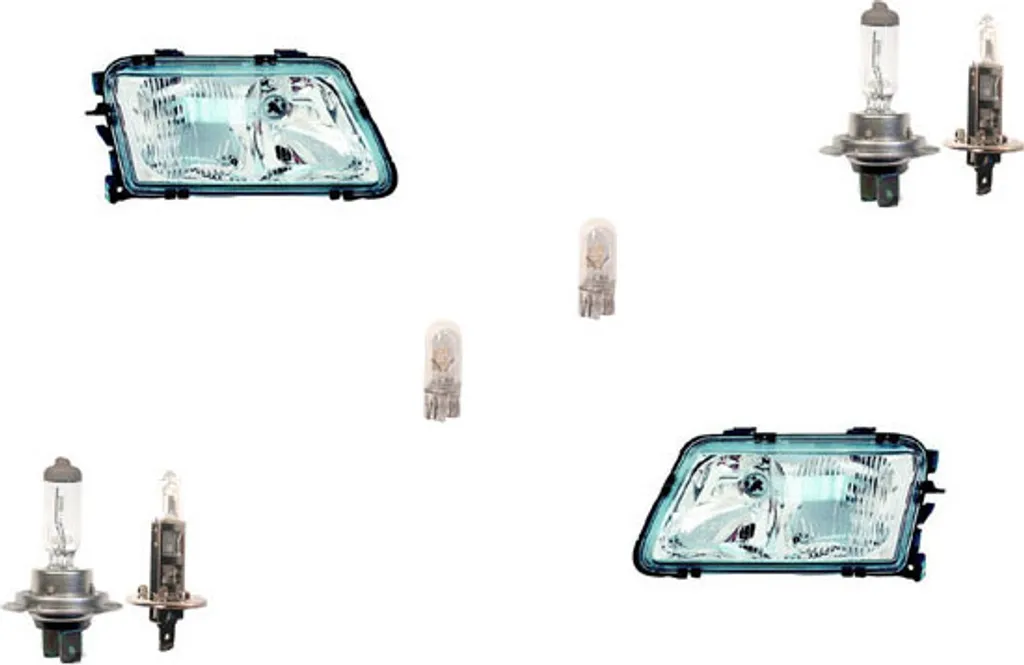 Set Fari Johns Audi A3 8L 96-00 - Ricambio Qualità Originale H7/H1