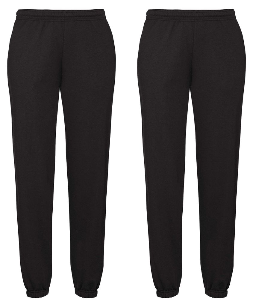 Doppelpack Fruit of the Loom Classic Elasticated Cuff Jog Produktbild 