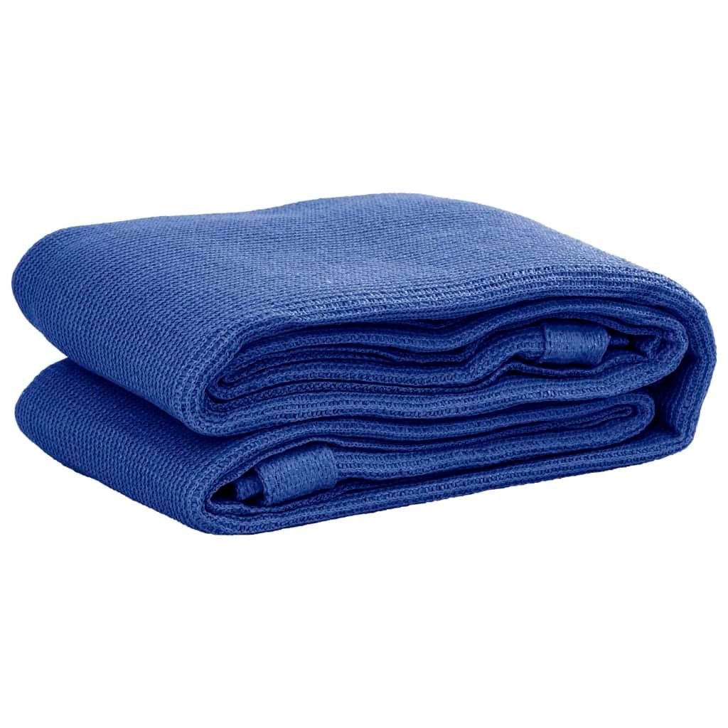 Zeltteppich 200x200 cm Blau HDPE
