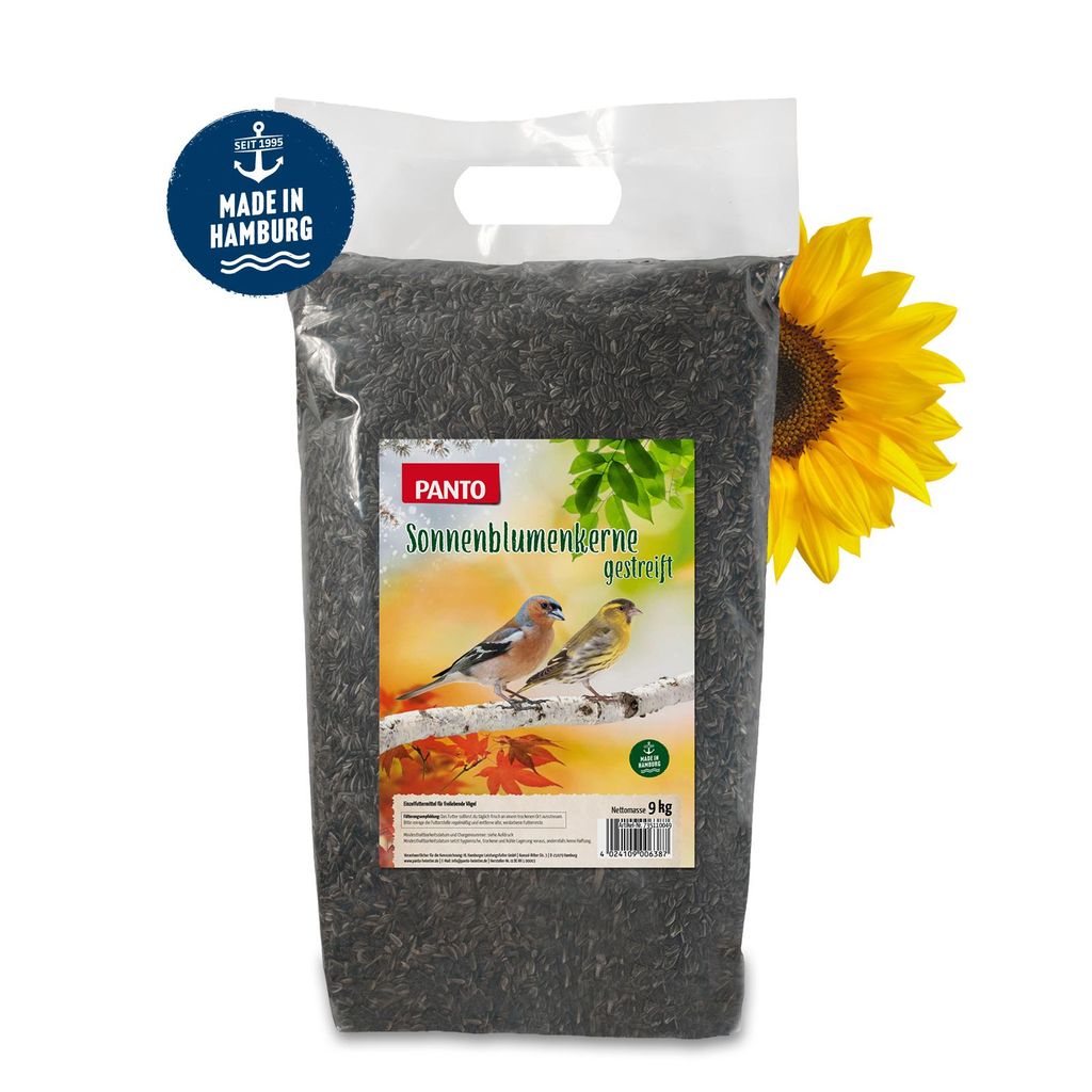 PANTO Sonnenblumenkerne gestreift 9kg - Wildvogelfutter Streufutter