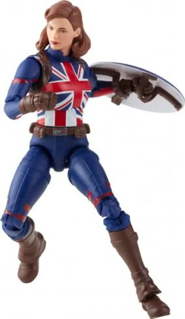 Marvel Legends Captain Carter : Figurine articulée avec Bouclier et Pièce BAF