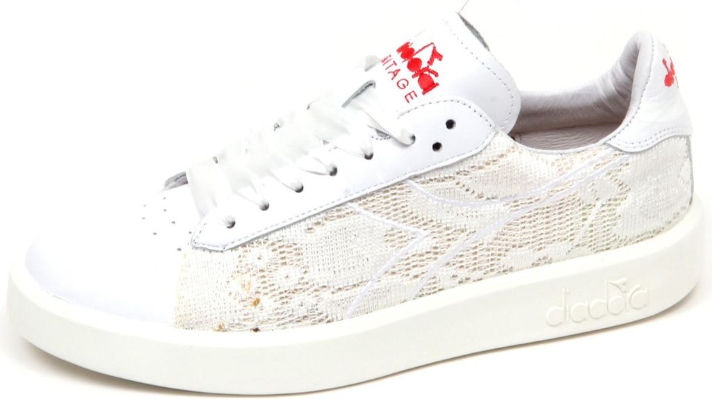 E9884 sneaker donna weiß DIADORA HERITAGE GAME E FUSE scarpe Schuh Frau