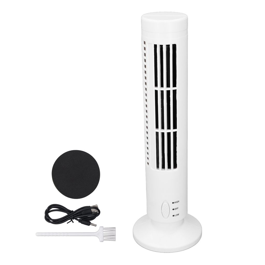 Vežový ventilátor, USB, bezlopatkový, 2 rýchlosti, tichý, Obrázok produktu 