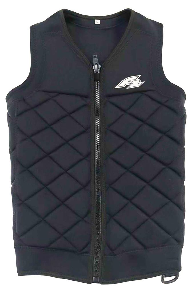 F2 Prallschutzweste Wake & SUP Pro Weste S Schwarz