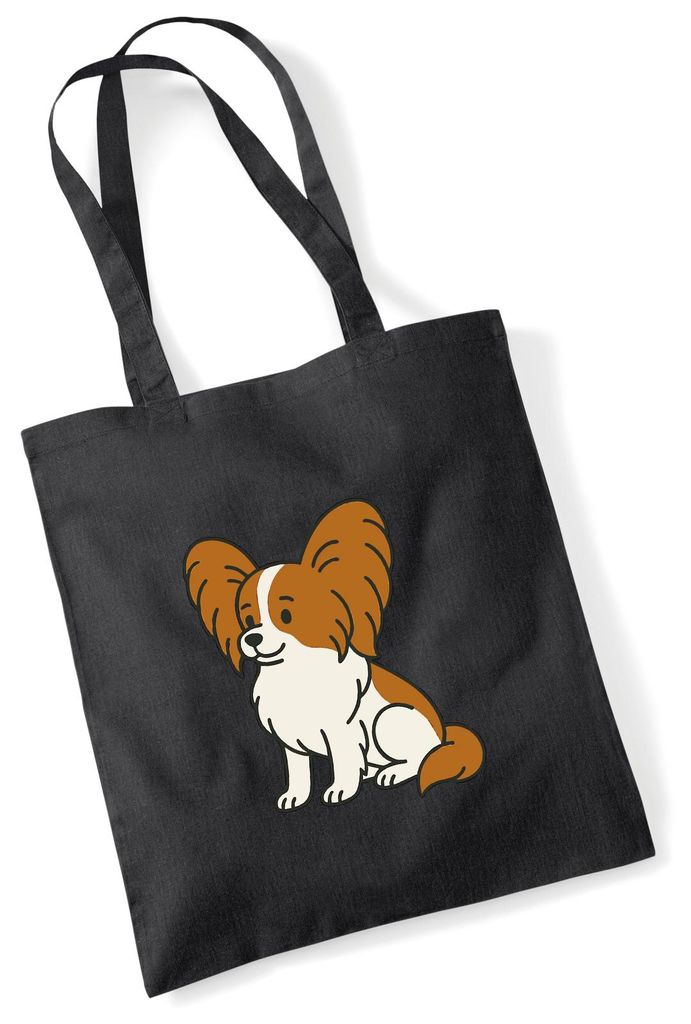 Huuraa Jutebeutel Papillon Comic Papi 10 Liter Black Baumwolle Tasche Geschenkidee
