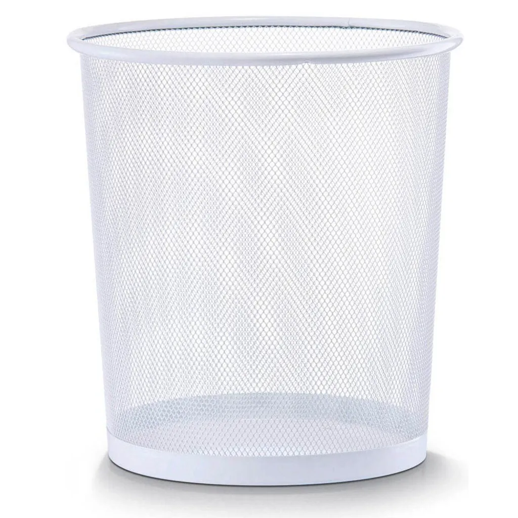Cestino Gettacarte Zeller 17716 Bianco - 14L Metallo Professional