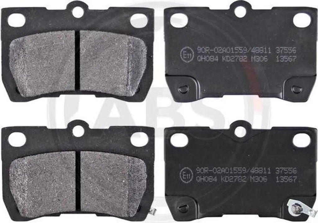 Plaquettes de frein A.B.S. 37556 silencieuses, montage OE 0446622190