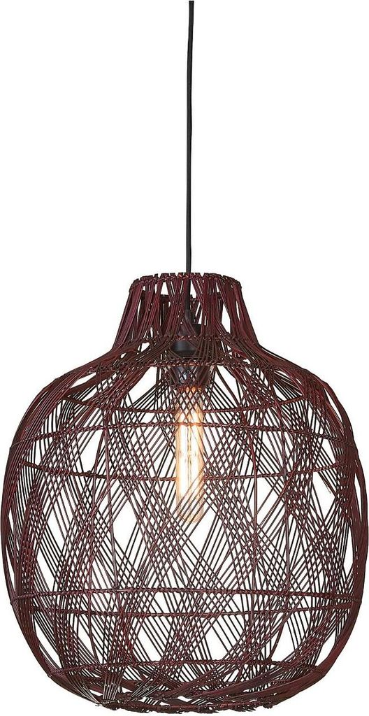 GOOD&MOJO - Hängeleuchte Mendoza - Bordeaux - Ø40cm Hängelampe - Esstischlampe - Wohnzimmerlampe - Schlafzimmerlampe - Wohnzimmer