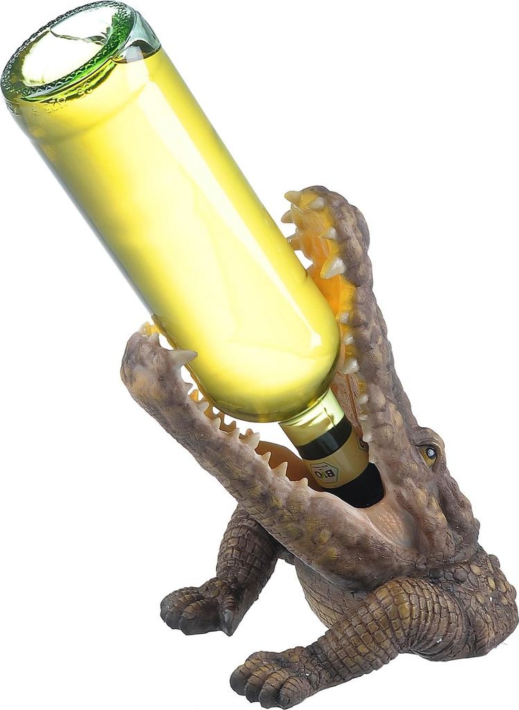 Flaschenhalter Krokodil