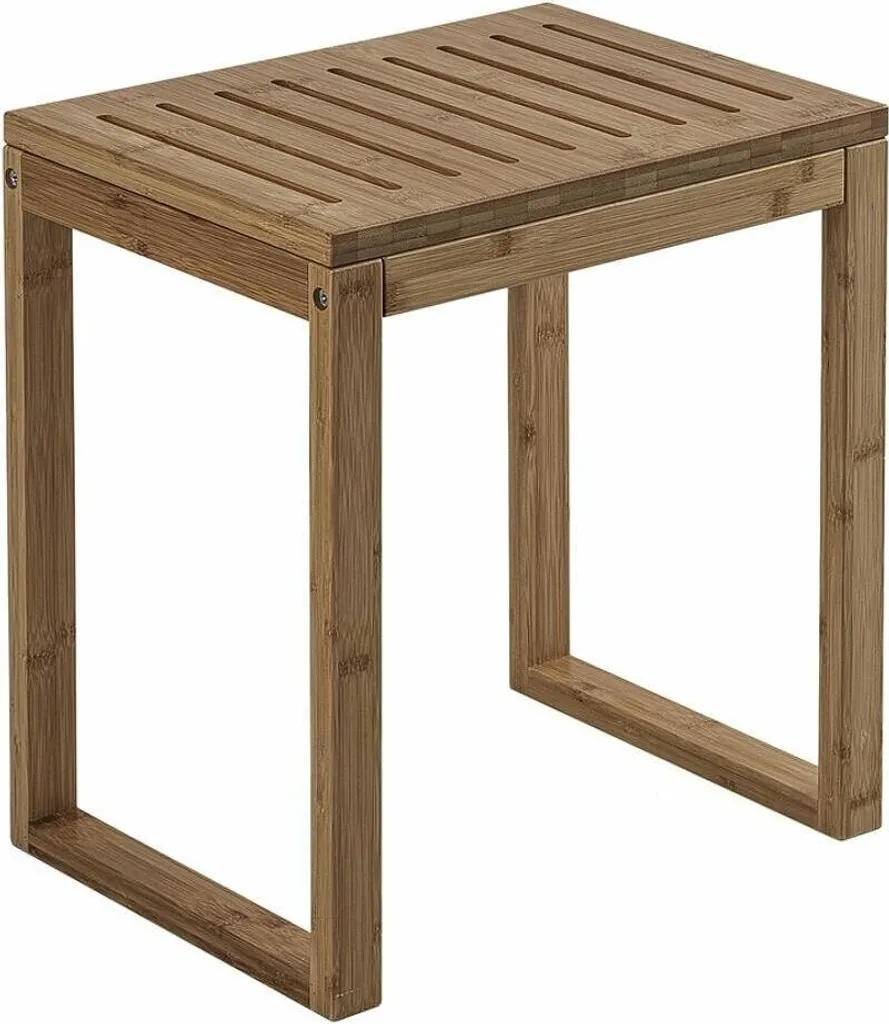 Chaise de Salle de Bain HIMALAYA en Bois de Bambou Design Scandinave