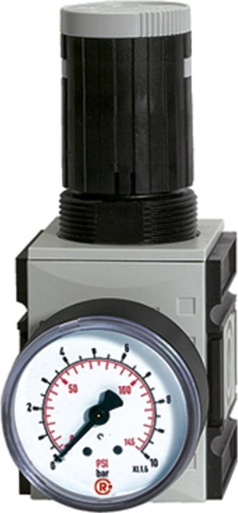 Riegler Druckregler, durchg. Druckvers. »FUTURA«, BG 1, G 3/8, 0,1-2 bar