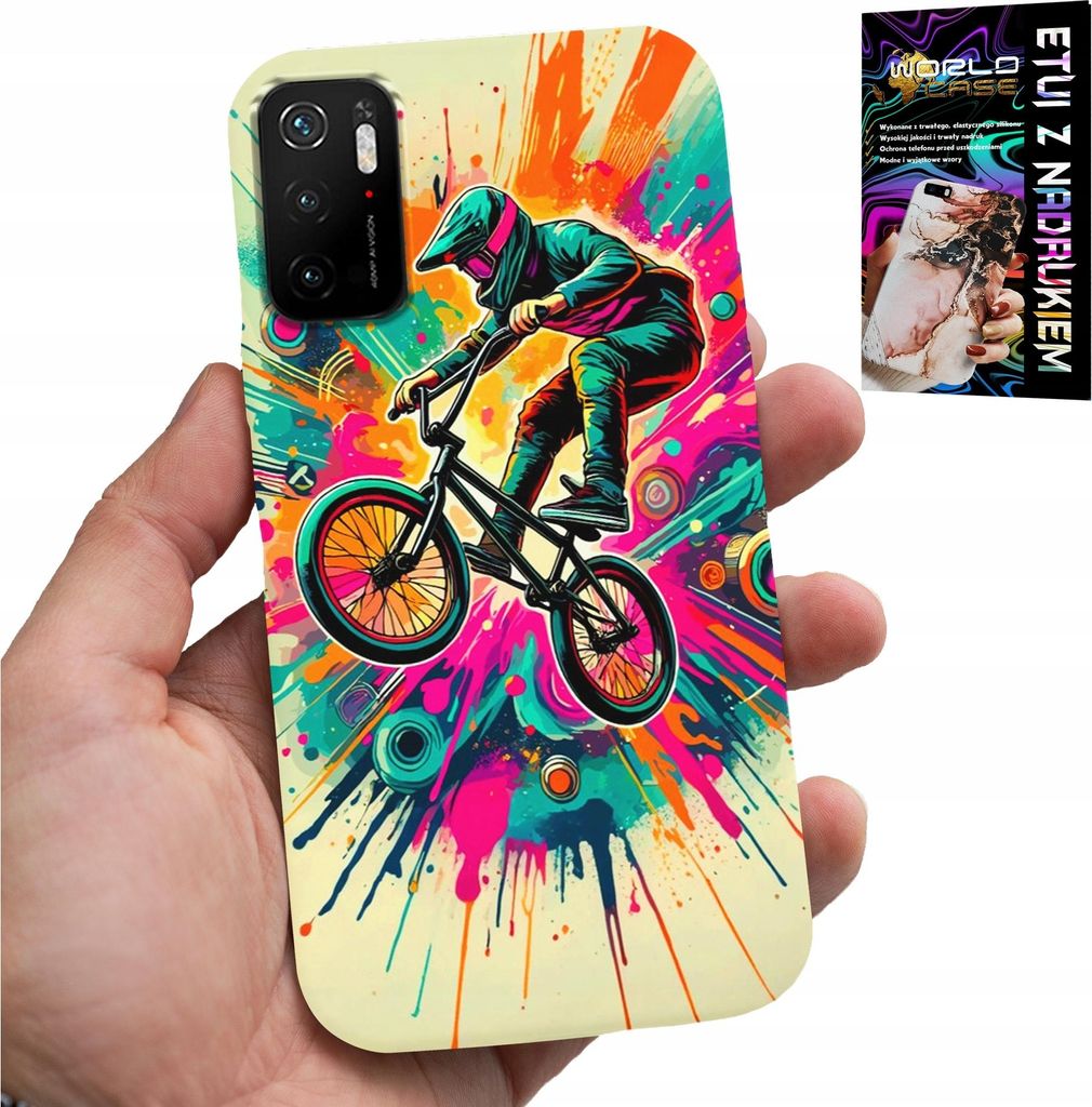 Fall Für Xiaomi Poco M3 Pro 5G - Fahrräder Bmx Tricks Leistung Sport + Glas