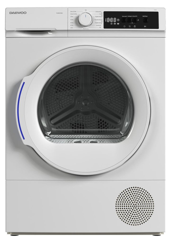 Daewoo TD-BR8GP0WE0-DE Wärmepumpentrockner 8kg Produktbild 