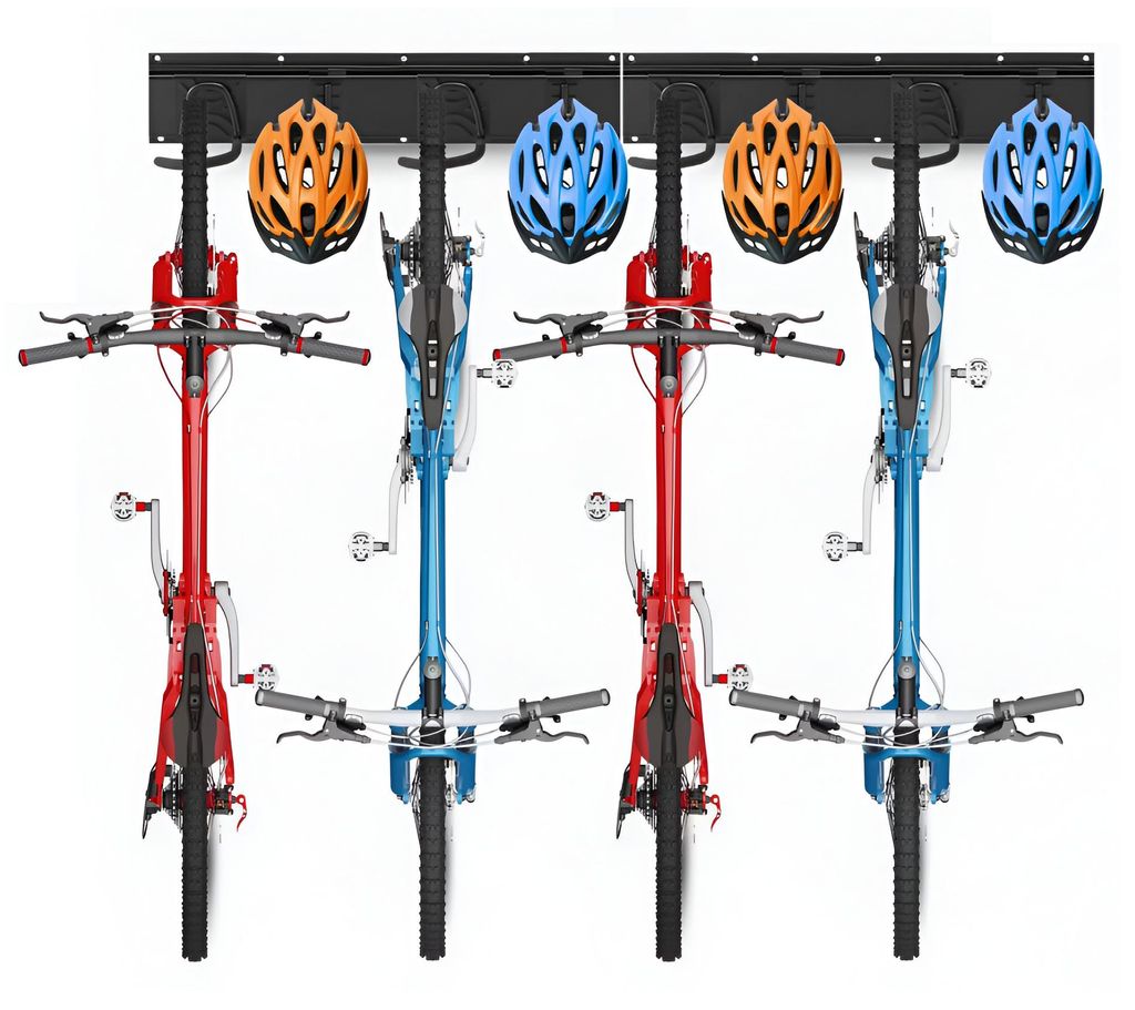 Portabici da parete TOJ – 3 guide con 4 ganci per Immagine del prodotto 
