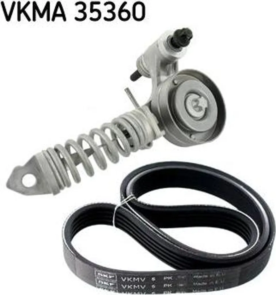 SKF VKMA 35360 Set Cinghie Dentate e Tenditore OE 25195388 Opel