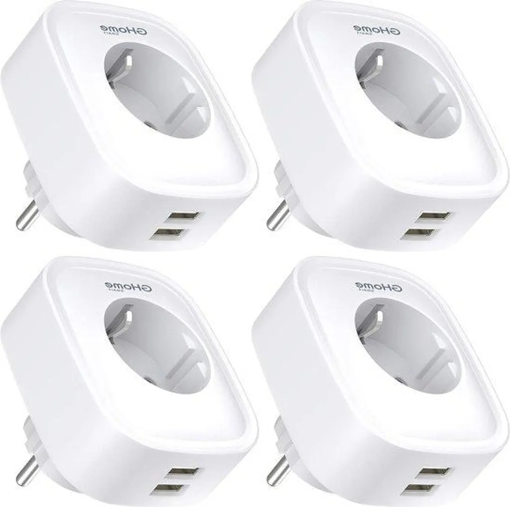Interrupteur Wi-Fi Intelligent 16A avec Suivi Consommation - Lot de 4