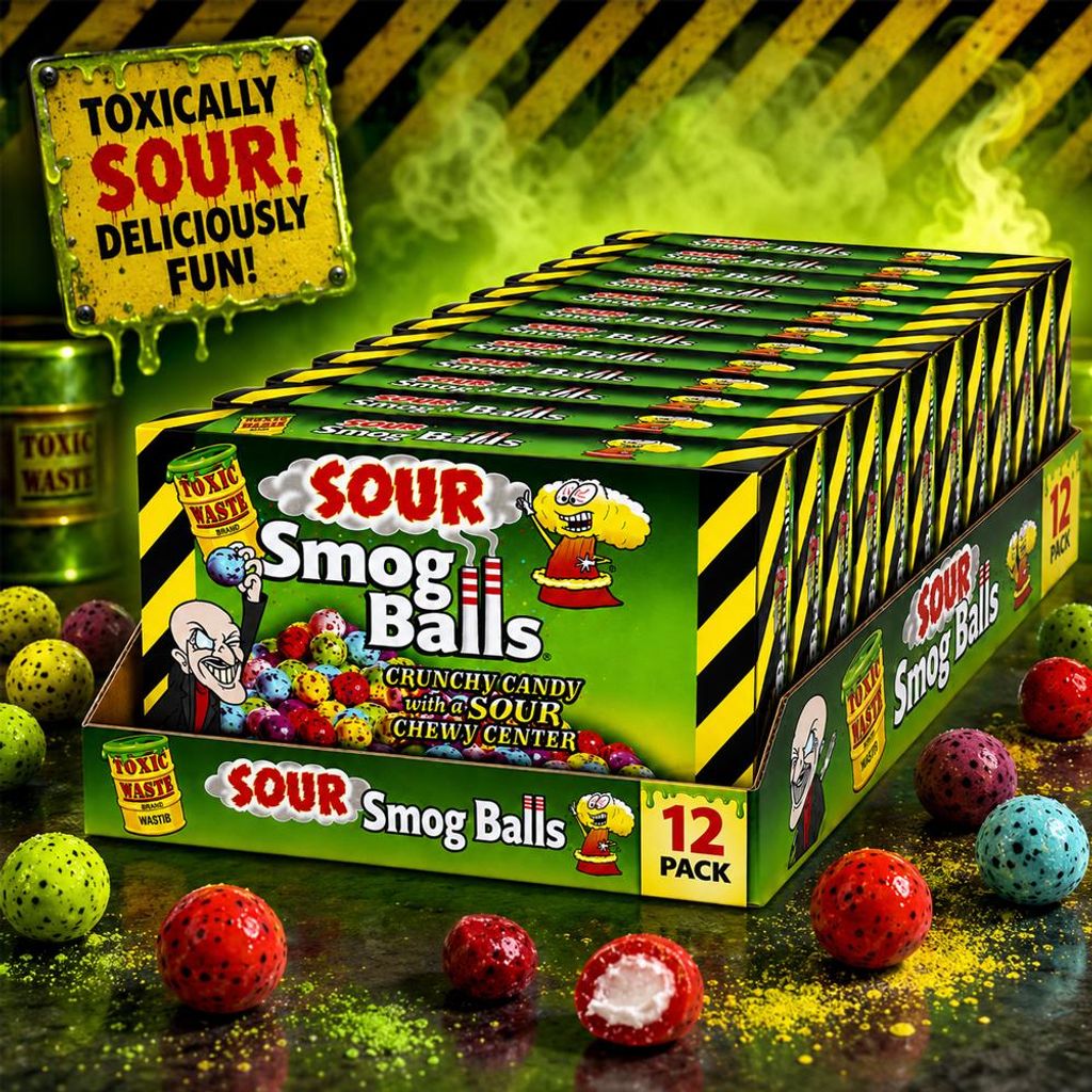 Toxic Waste Sour Smog Balls 12 x 85g Vorratspack Produktbild 