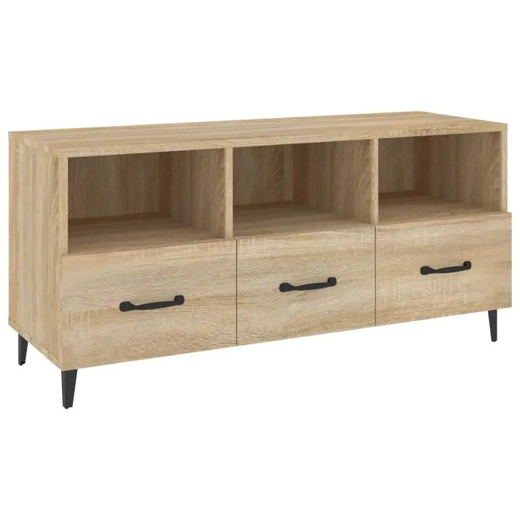 Mobile TV in rovere Sonoma 102x35x50 cm materiale a base di legno