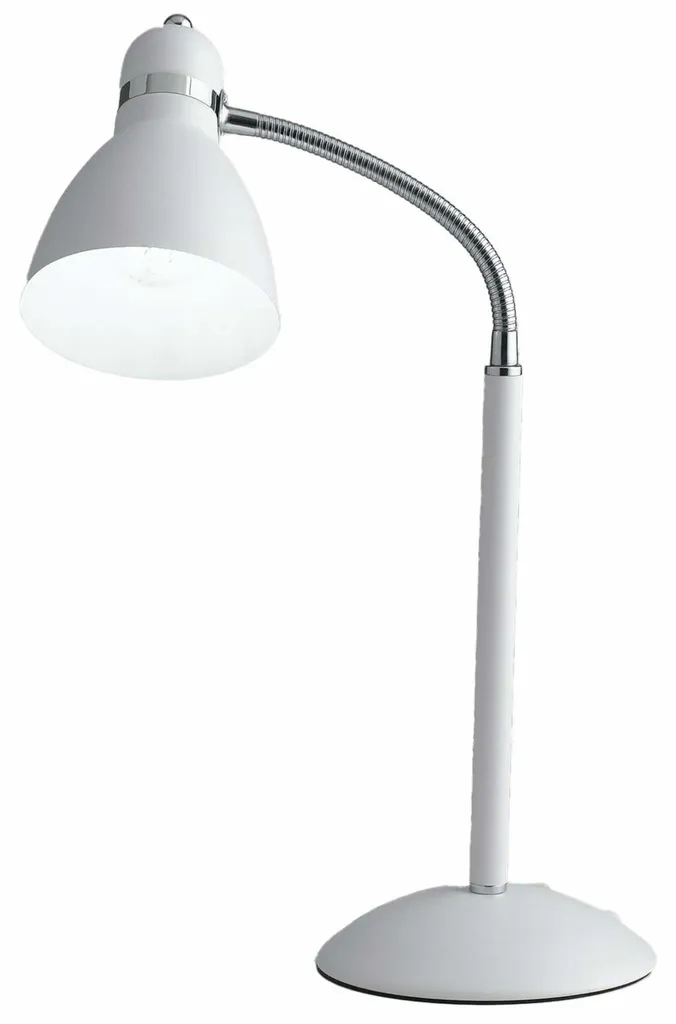 PEOPLE lampe de table en métal blanc avec diffuseur orientable design